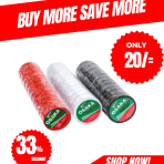 12 Pcs Pack Osaka PVC Tape 18mm – Electrical Insulation & Tape Tennis Cricket Ball Tape