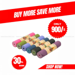 TPE Eco-Friendly Exercise Yoga Mat – Anti-Slip Yoga & Exercise Mat | 2.6 × 6 Feet